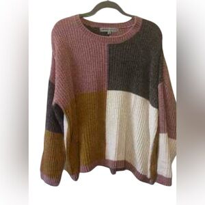 Absolutely Famous Multicolor Patchwork Sweater